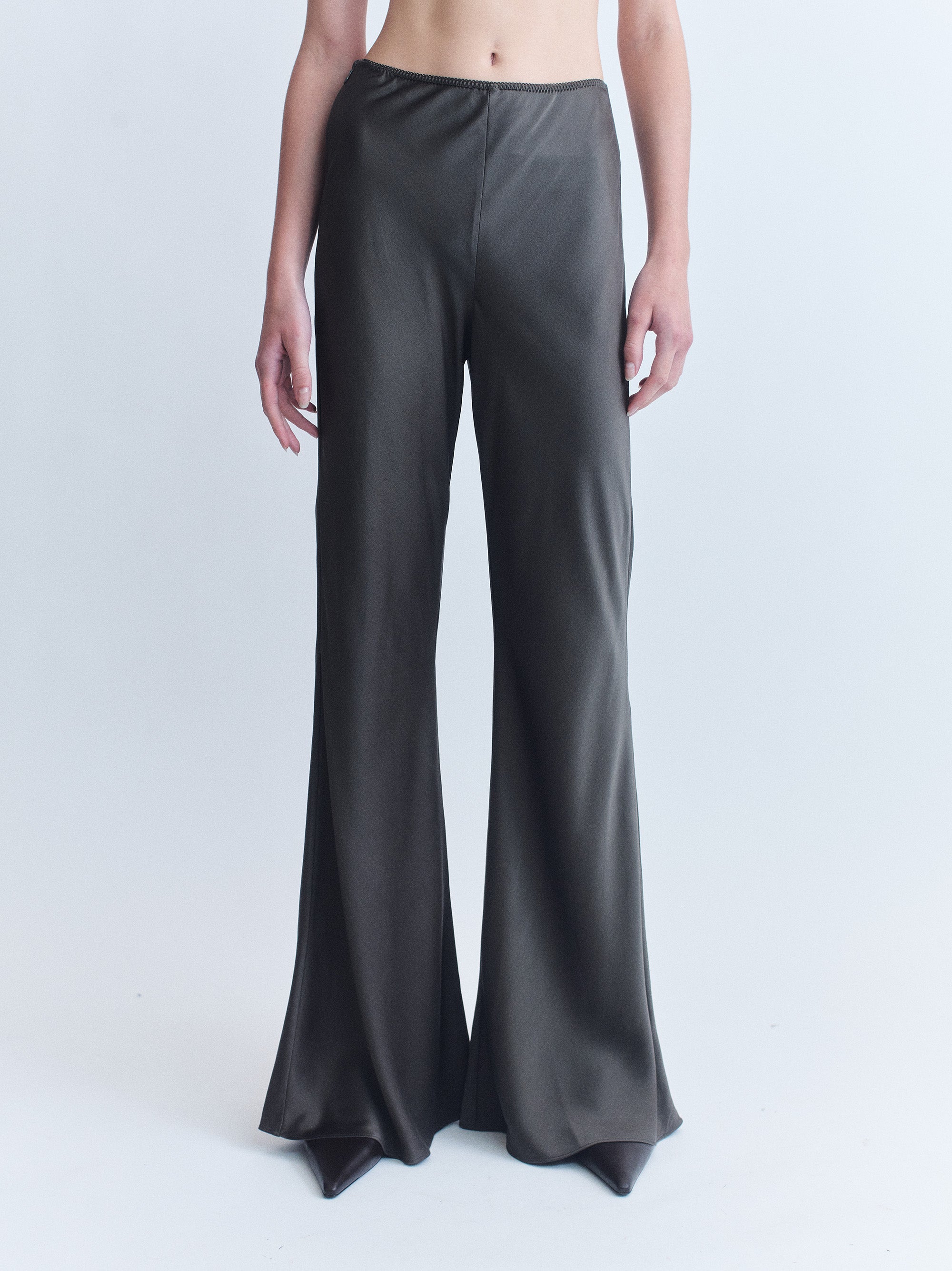 Esme Bias Silk Flare Pants – Courtney Zheng