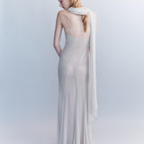 Ophelia Scarf Panelled Silk Gown