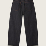 Dione Deadstock Raw Denim Barrel Leg Fold Up Jeans
