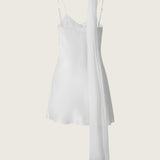 Rhea Silk Scarf Mini Dress