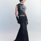 Marike Leather Top