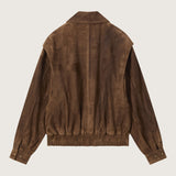 Hektor Lambskin Leather Bomber