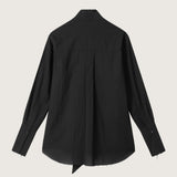 Linus Raw Edge Cotton Voile Tie Shirt