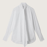 Preorder - Linus Raw Edge Cotton Voile Tie Shirt