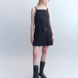 Anneke Poplin Pleated Mini Dress