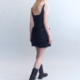 Anneke Poplin Pleated Mini Dress