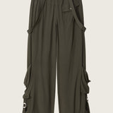 Larson Silk Crepe Cargo Pants