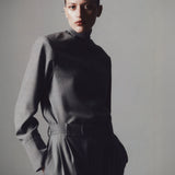 Agne Wool Tie Back Shirt