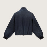 Alexei Cropped Denim Bomber