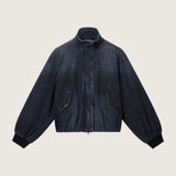 Alexei Cropped Denim Bomber