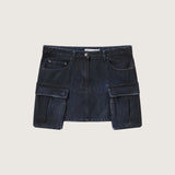 Alexei Denim Cargo Mini Skirt