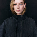 Alexei Cropped Denim Bomber