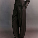 Ambrose Double Pleat Wool Trouser