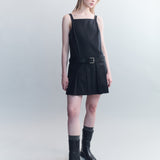 Anneke Poplin Pleated Mini Dress