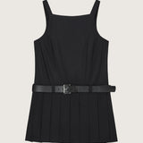 Anneke Poplin Pleated Mini Dress
