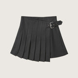 Anya Pleated Wool Mini Skirt