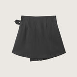 Anya Pleated Wool Mini Skirt