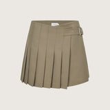Anya Pleated Wool Mini Skirt
