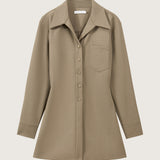 Beatrix Scuba Wool Longline Shirt