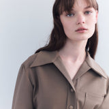Beatrix Scuba Wool Longline Shirt