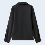 Birgit Wool Twill Front Slit Shirt