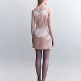 Blanche Wool Silk Duchesse Mini Dress