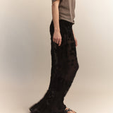 Eirene Silk Velvet Devore Skirt