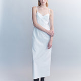 Preorder - Odette Poplin Bullet Bra Midi Dress