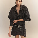 Gunther Cotton Drill Cargo Mini Dress