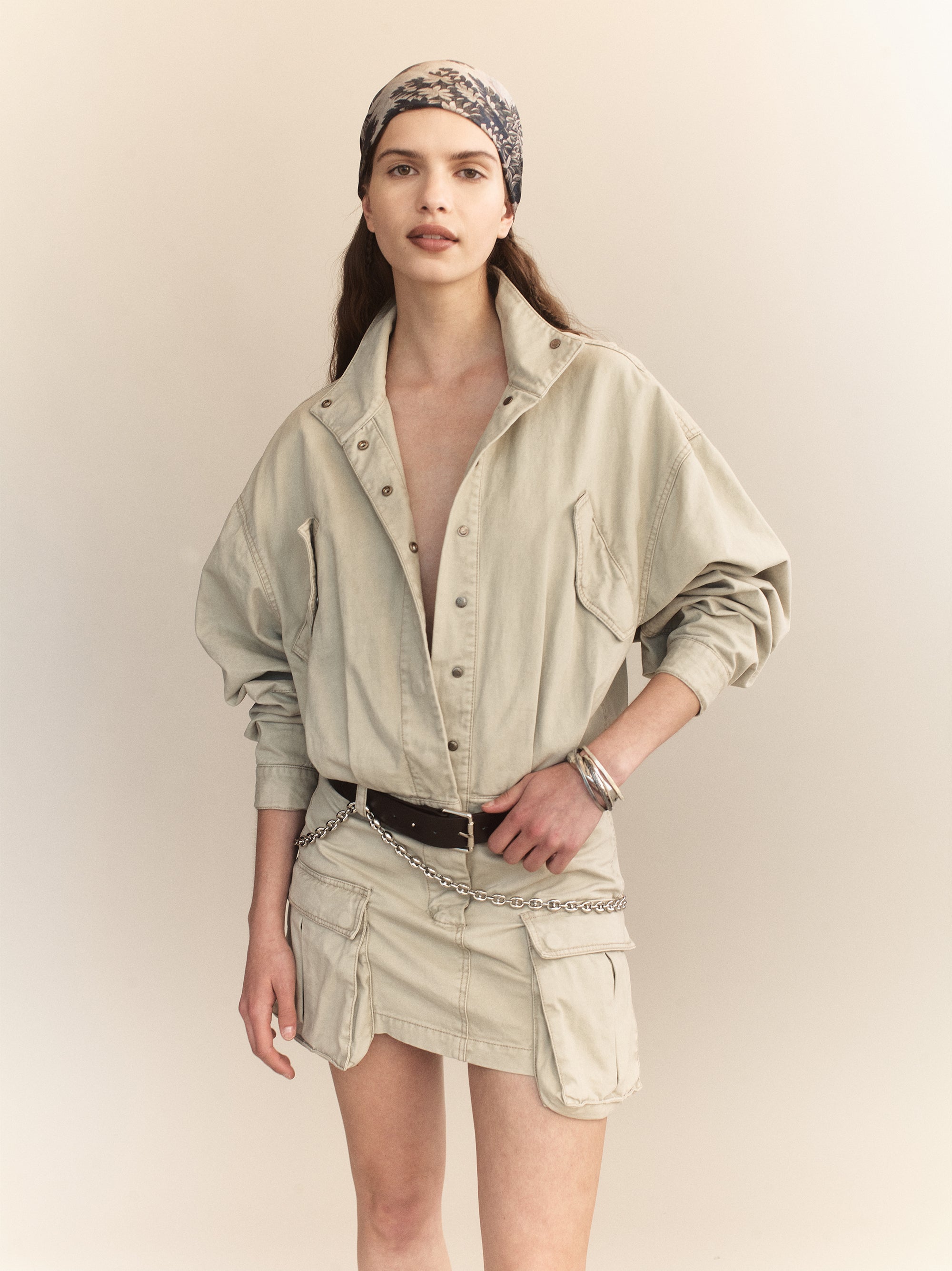 cotton drill dress Derek Lam 10 Crosby Clotilde Cotton Drill Utility Dress