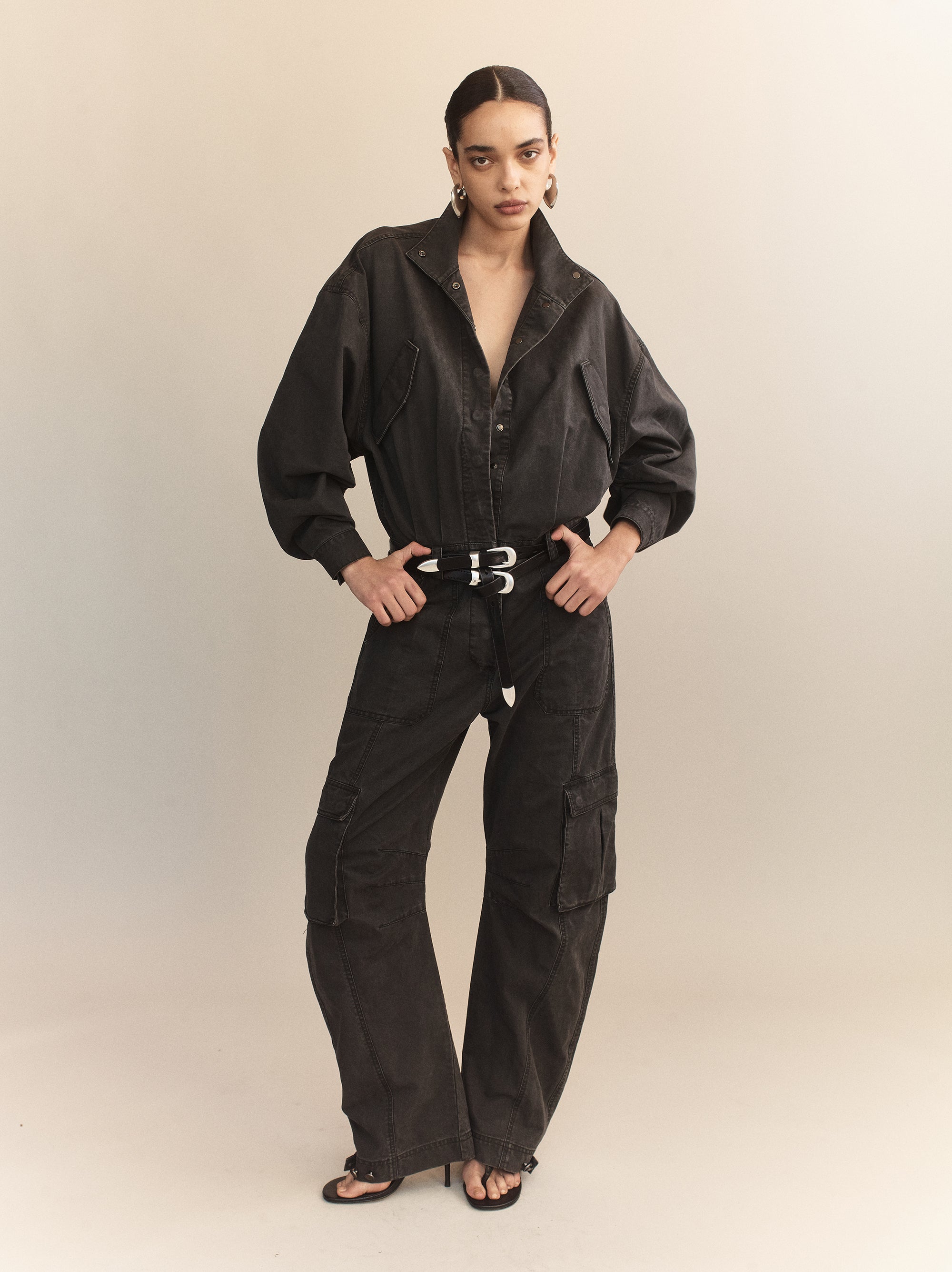 Gunther Cotton Drill Cargo Jumpsuit – Courtney Zheng