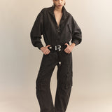 Gunther Cotton Drill Cargo Jumpsuit