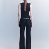 Signe Chalkstripe Wool Vest