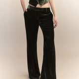 Xander Silk Velvet Corduroy Pants
