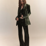 Xander Silk Velvet Corduroy Blazer