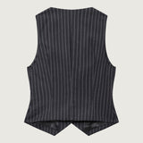 Signe Chalkstripe Wool Vest