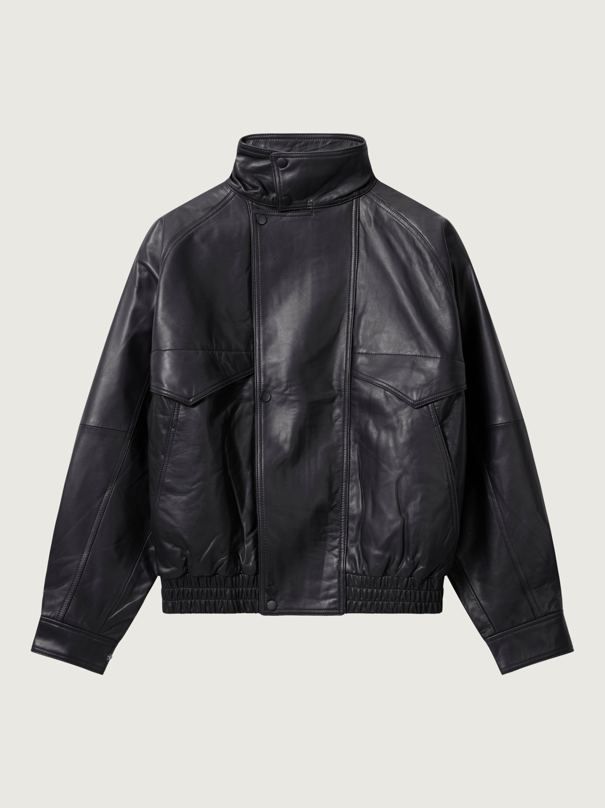 Preorder - Axel Leather Bomber Jacket – Courtney Zheng