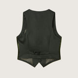 Xander Silk Velvet Corduroy Vest