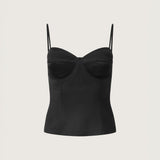 Margot Satin Bullet Bra Top