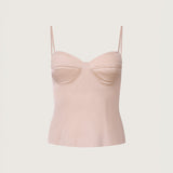 Margot Satin Bullet Bra Top