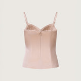 Margot Satin Bullet Bra Top