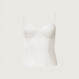 Margot Satin Bullet Bra Top
