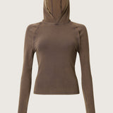 Lucien Hooded Long Sleeve Jersey Top