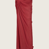 Florens Silk Georgette Knot Skirt