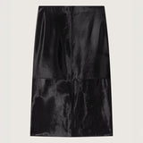 Jeanne Pony Hair Midi Skirt