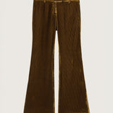 Xander Silk Velvet Corduroy Pants