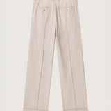 Serge Pinstitch Wool Trouser