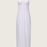 Odette Poplin Bullet Bra Midi Dress