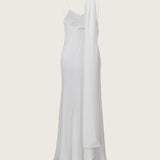 Ophelia Scarf Panelled Silk Gown