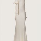 Preorder - Therese Silk Satin Tie Neck Gown
